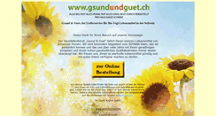 Desktop Screenshot of gsundundguet.ch