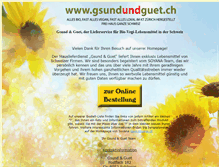 Tablet Screenshot of gsundundguet.ch